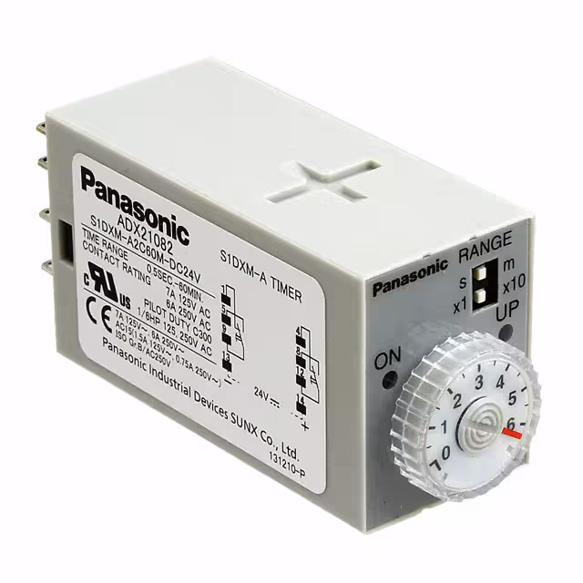 S1DXM-A2C60M-DC24V Panasonic Industrial Automation Sales Relais temporisés